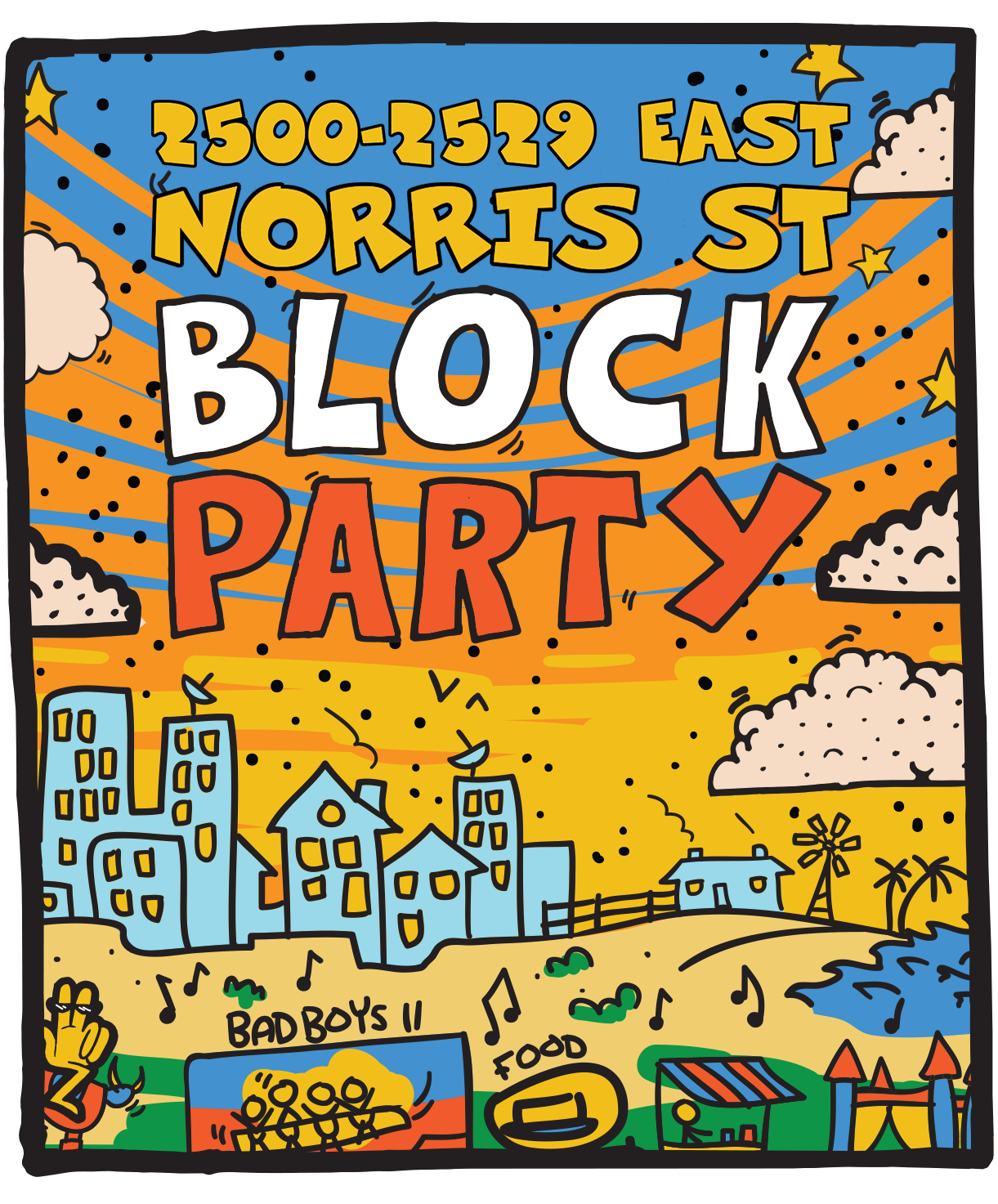 2500-2529 East Norris Street Block Party